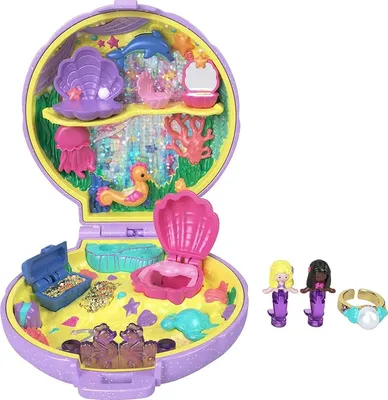 Polly Pocket Keepsake Collection Starlight Dinner Party Compact Playset  with 3 Dolls and Lights - Walmart.com