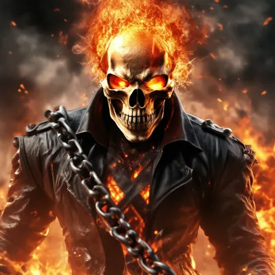 Фигурка Призрачного Гонщика - Ghost Rider - купить с доставкой по выгодным  ценам в интернет-магазине OZON (1299553406)