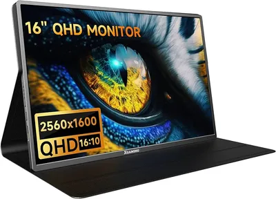 Amazon.com: Portable Monitor 16 Inch QHD 2.5K 2560x1600,120Hz Computer  Gaming Monitor 16:10 Ultra Wide IPS Screen for Laptop Mac Phone Tablet PS4  PS5 Switch Xbox Series,Dual Speakers,USB-C HDMI DisplayPorts : Electronics