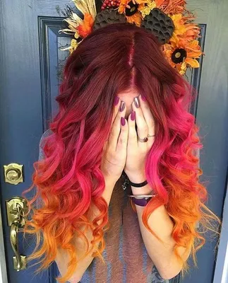 Цветное окрашивание волос. 20 ярких фото | Hair styles, Dyed hair, Cool  hair color