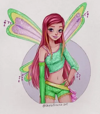 Два арта с Рокси от @tacylapriscila.art и @luverihu | Winx Club | Русский  Amino