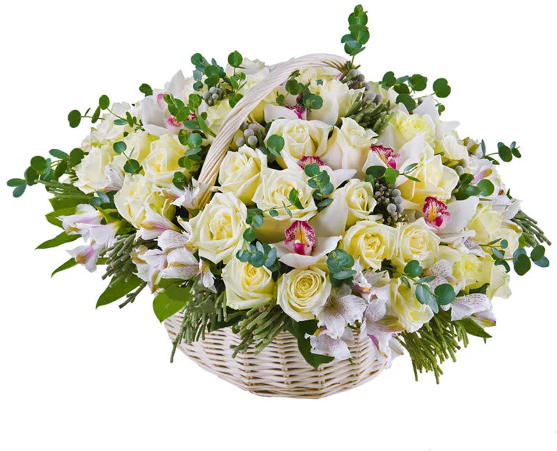 Flower Box с белыми розами | VIOLET.LV Flower Box с белыми розами | VIOLET.LV