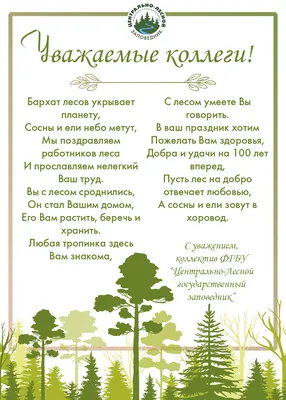 Поздравляем с Днем работников леса! — Библиотека БГТУ