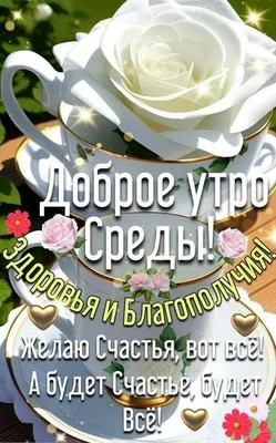 Прикольная открытка \"С Добрым утром Среды\", с ёжиком • Аудио от Путина,  голосовые, музыкальные