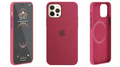 Айфон ИксЭр чехол Silicone Case с логотипом, красный