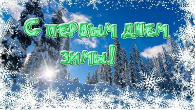 С первым днём зимы! ❄🎄 Пусть даже в холодный, зимний день на душе будет  тепло, а на лицах сияют морозные улыб… | Привет, декабрь, Декабрь,  Рождественские картинки