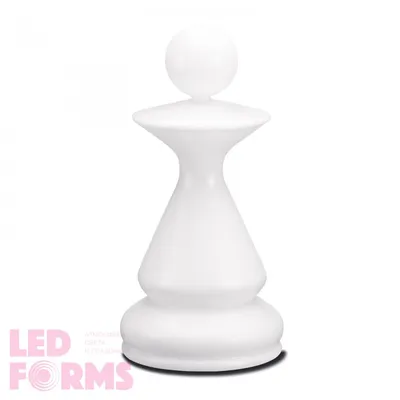 Светящаяся шахматная фигура Пешка LED CHESS с разноцветной RGB подсветкой и  пультом ДУ IP68 — Купить оптом и в розницу в интернет-магазине LED Forms