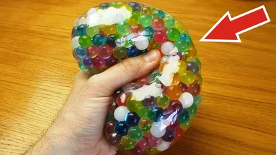 Huge balls of Orbeez, has grown, cut and crushed! - YouTube