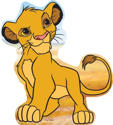 Funny depiction of simba with a big belly on Craiyon