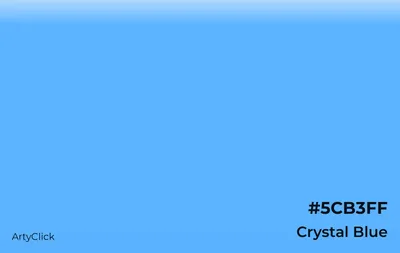 Crystal Blue Color | ArtyClick