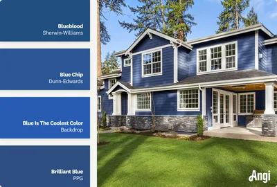 Blue Exterior House Paint Colors