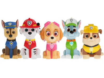 Купить paw patrol 16601-sky щенячий патруль машинка спасателя и щенок (скай),  цены на Мегамаркет