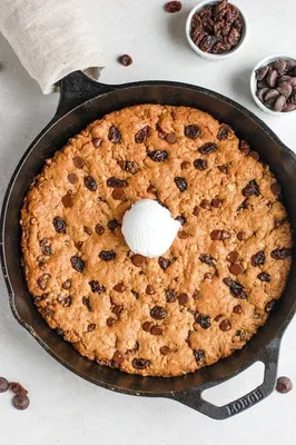 Giant S'mores Stuffed Chocolate Chip Skillet Cookie. - Half Baked Harvest