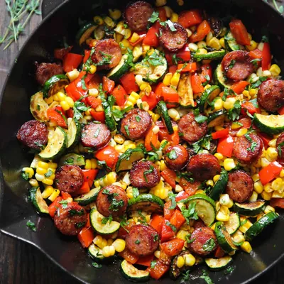 Alice Springs Chicken and Potato Skillet - Cooking in the Midwest