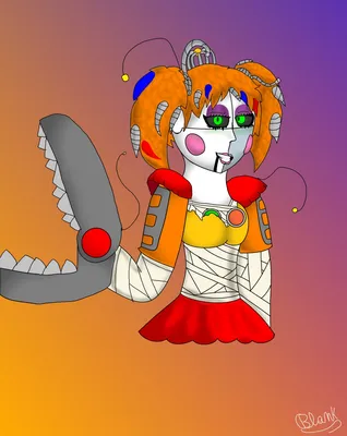 Fnaf 6 Scrap Baby fanart\" Art Board Print for Sale by Kameron-Haru |  Redbubble