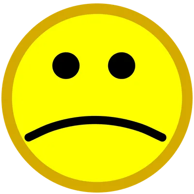 Грустный смайлик / Sad smiley Stock Vector | Adobe Stock