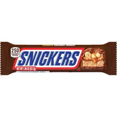 Snickers Milk Chocolate College Basketball Candy Bar - 1.86 Oz - Walmart.com