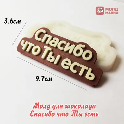 Молд для шоколада Спасибо что Ты есть по выгодным ценам в Молодечно и  Минске от \"Молд Мания\"