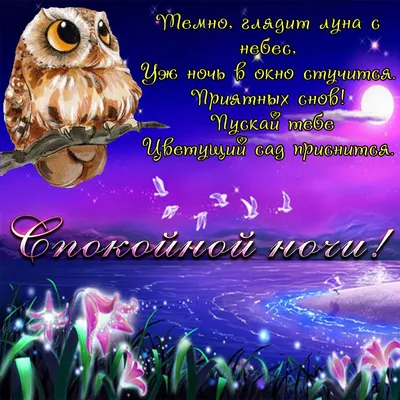 Открытки спокойной ночи (166+ картинок)