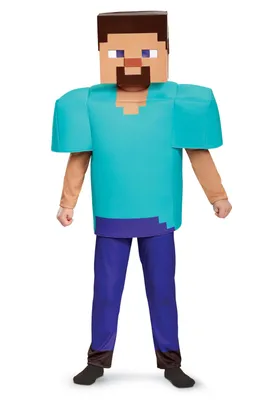 Boys Minecraft Steve Deluxe Costume | Video Game Costumes