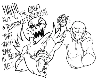 Underswap Sans and Papyrus | Underswap, Papyrus, Clown