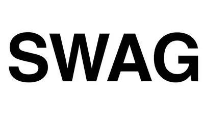 Swag sing banner hand drawn lettering Royalty Free Vector