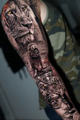 Тату рукав для мужчин|Tattoo sleeve for men | Tatoeage ideeën, Tatoeage