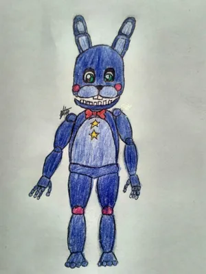 Шаблон Той Бонни ФНАФ toy Bonnie FNAF - Рисовач .Ру