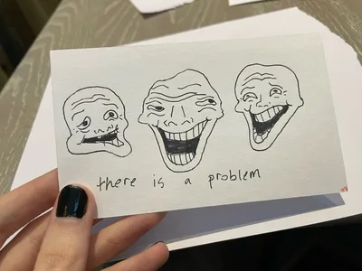 troll face, as drawn with my blood : r/trollface