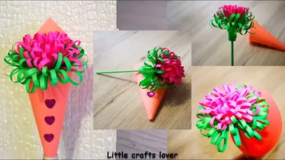 ЦВЕТЫ ИЗ БУМАГИ. Поделки из бумаги своими руками. Букет для мамы. DIY Paper  flower. Paper Crafts. - YouTube