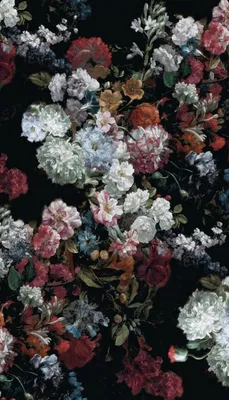 wallpaper aesthetic tumblr flores | Цветочные картины, Темные цветы, Винтаж  обои