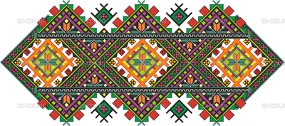 Украинский орнамент декоративных птиц и лент на белом фоне | Embroidery  ornaments, Bird ornaments, Cross stitch charts