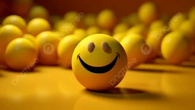 Positive Attitude Concept One Cheerful Face Standing Out Among Row Of Angry  Faces 3d Illustration Background, Smiley, Smile Face, Happy Emoji  Background Image And Wallpaper for Free Download