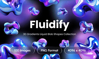 Astral - Holographic Iridescent 3D Liquid Blob Abstract Shapes Collection |  Figma Community