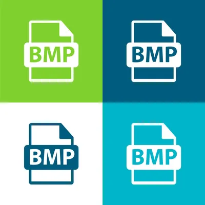 Bmp file format icon bitmap image extension Vector Image