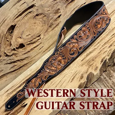 Digital Western Style Guitar Strap Pattern – DG Saddlery Store