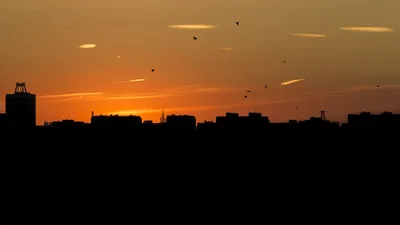 Вечерний закат в стиле аниме» — создано в Шедевруме