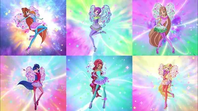 Все Превращения Винкс. Winx Club All Transformations - YouTube