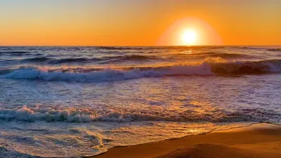 Sunset beach on Craiyon