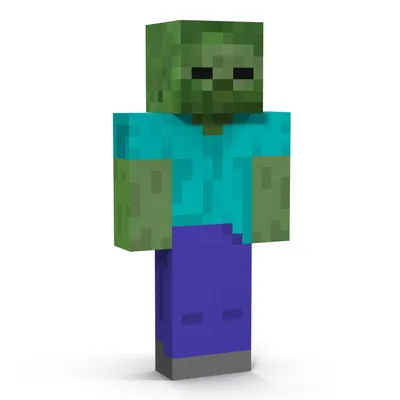 Minecraft Zombi 3D Model $29 - .3ds .fbx .obj .max .ma .c4d - Free3D