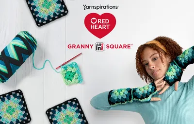 Red Heart All-In-One Granny Square | Yarnspirations