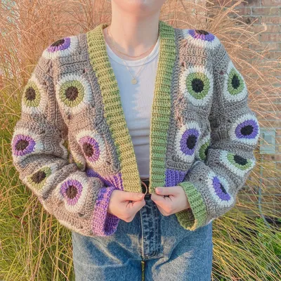 Halloween Granny Square Cardigan - Free Pattern + Video Tutorial - Hayhay  Crochet