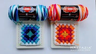 Red Heart All In One Granny Square Yarn - an HONEST Review - YouTube