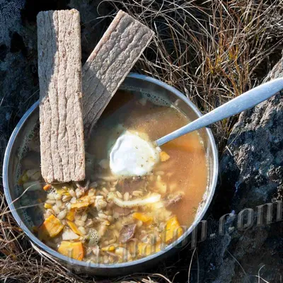 Рассольник с потрошками Каша из топора в ПЭТ банке 220гр, 7-9 порций заказ  on-line доставка по всей России