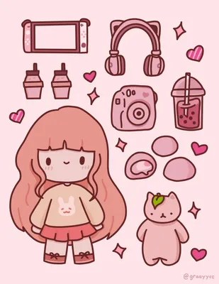 Imagine having a cute sticker sheet of yourself 🥺 : r/Kawaii