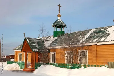 Церковь Троицы Живоначальной (временная), Казачинское (Казачинский район),  фотография. общий вид в ландшафте