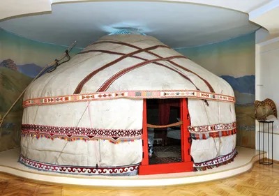 The wooden frame of the Kazakh yurt Stock Photo by ©photographer-20 52340761