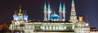 Зимний вечер в Казани Winter evening in Kazan Stock Photo | Adobe Stock