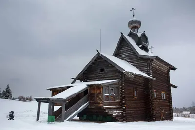 Пермский край Пермский район Хохловка Музей деревянного зодчества  Чердынский район Янидор Церковь Преображения Господня Фотография