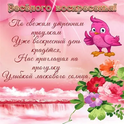 Открытка доброе утро, отличного воскресенья - GreetCard.ru